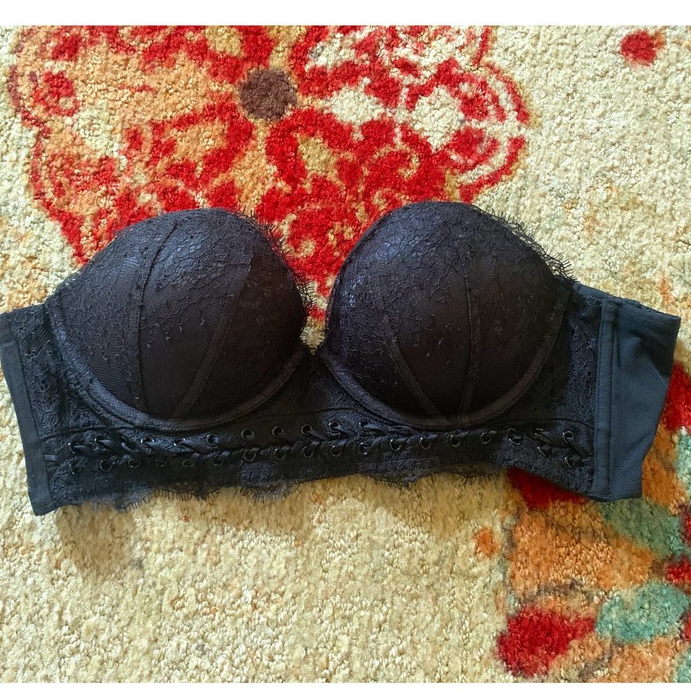 Victoria's Secret | Bandeau Push Up Bra Black NWOT